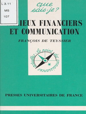 cover image of Milieux financiers et communication